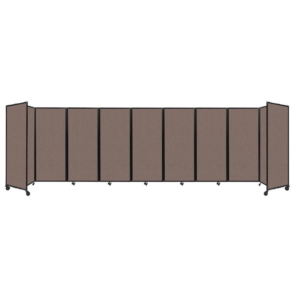 Room Divider 360 Folding Portable Partition 25' x 6'10" Latte Fabric
